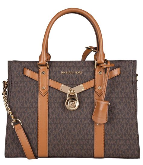 Michael Michael Kors Nouveau Hamilton Large Leather Satchel.